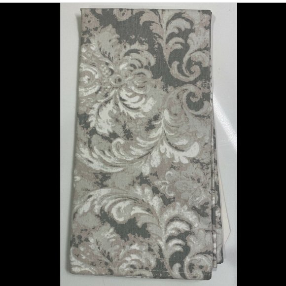 Michel Design Works Kitchen Towel Earl Grey Damask Pattern 20" x 28" 100% Cotton - Picture 3 of 3